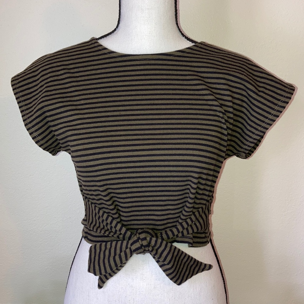 Tie Waist Crop Top